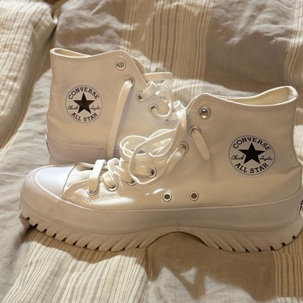Converse All Star Platform White High-Tops